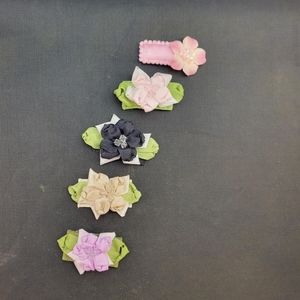 Set of 5 Hair Clips for baby girls